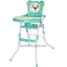 Стульчик 113-15 для кормления, бирюзовый